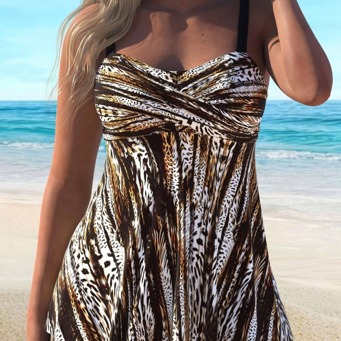 Women's Two-piece Casual Swimsuit P107 Decoral