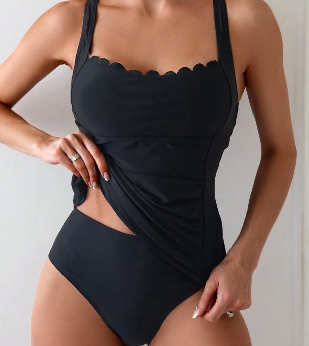 Women's Two-piece Casual Swimsuit Black