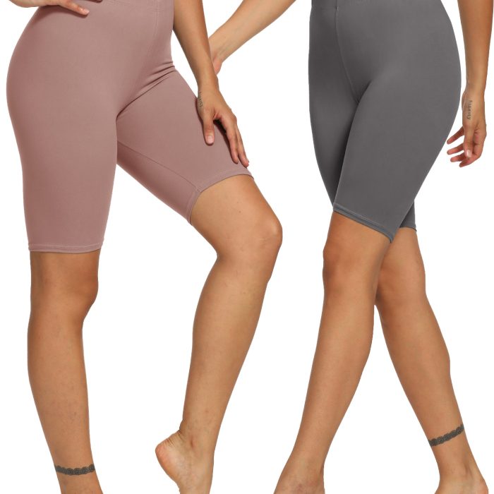 Women’s 8-Inch Biker Shorts – Soft, Stretchy, Breathable Summer Activewear for Yoga, Running, Cycling & Layering Under Dresses