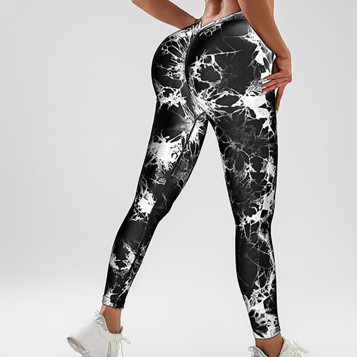 Tie-Dye Slimming Yoga Leggings – High-Waist, Butt-Lifting, Stretchy Fitness Pants for Women | Sculpting Activewear for Gym, Yoga & Everyday Athleisure (2025)