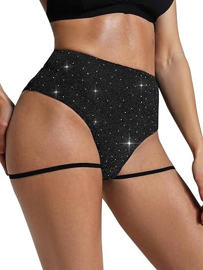“4‑Pack Women’s High‑Waist Scrunch Glitter Booty Shorts with Garters – Butt‑Lifting Active Hot Pants for Gym & Festival”